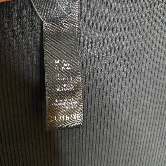 SKIMS Onyx Black Soft Lounge Ribbed Long Sleeve Maxi Dress Size XL - Picture 6 of 8